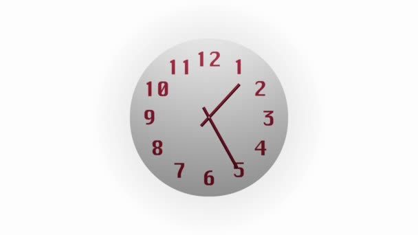 Reloj Cuenta Atrás Horas Del Día Velocidad Rápida Time Lapse — Vídeo de stock