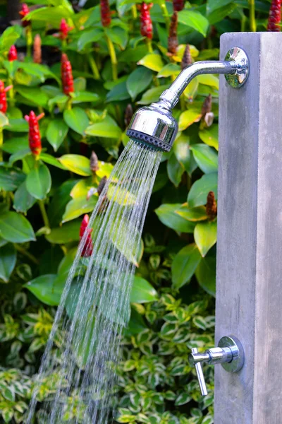 Tropical refreshing shower outdoor — Stock Photo, Image