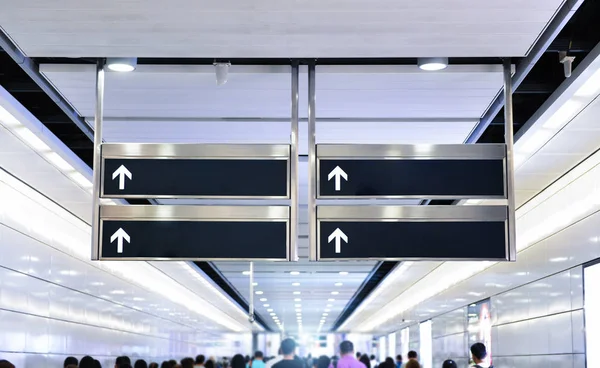 Direction sign in public and building — Stock Photo, Image