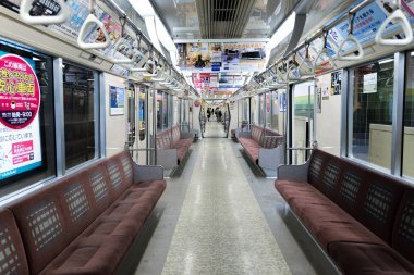 Sapporo, Japonya - 13 Ocak 2017: metro ayında Sapporo şehir merkezinde, en iyi kullanışlı ulaşım Sapporo, Japonya.