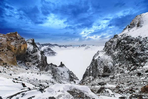 Changbai dağ manzarası Jilin, Çin
