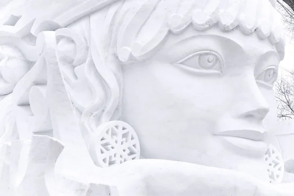 Харбін, Китай - 21 січня 2017: Сніг скульптури Китаю, Харбін НД острова міжнародного сніг скульптура мистецтва Expo. Розташована в місті Harbin, провінції Хейлунцзян, Китай. — стокове фото