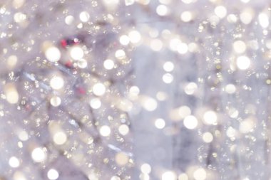 Noel ağacı ve dekorasyon ve ışıklar