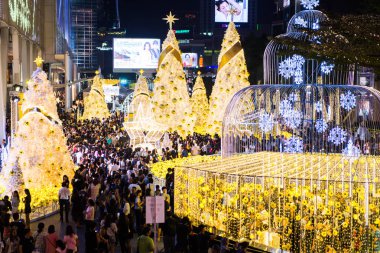 Bangkok, Tayland - 2 Ocak 2017: Canlı Festivali ve celebr