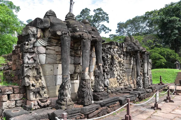 Taras słoni, angkor thom, siem reap, Kambodża. — Zdjęcie stockowe