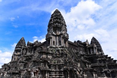 Wat Angkor Kamboçya ve dünyanın en büyük dini anıt karmaşık bir tapınak olduğunu