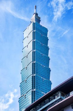 Bir dönüm noktası gökdelen Taipei, Tayvan Taipei Dünya Finans merkezidir. Binayı resmen dünyanın 2004 2010 yılına kadar en yüksek olarak sınıflandırıldı.