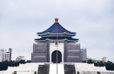 Chiang Kai-shek Memorial Hall Taipei, Tayvan, bir Ulusal Anıtı, Simgesel Yapı ve Turizm cazibe Cumhurbaşkanı Chiang Kai-Şek bellekte dikilmiş olduğunu.