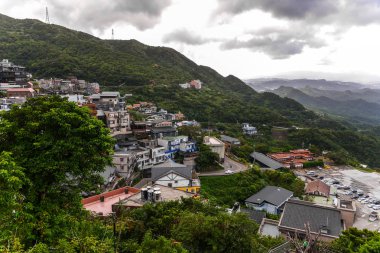 Jiufen eski sokak. Jiufen dağın alandır, Ruifang bölgesinde, New Taipei City, Tayvan.