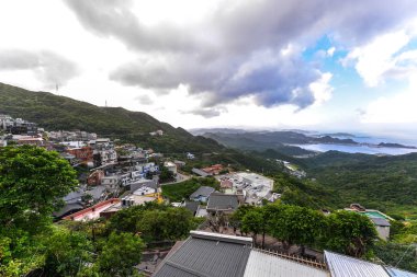 Jiufen eski sokak. Jiufen dağın alandır, Ruifang bölgesinde, New Taipei City, Tayvan.