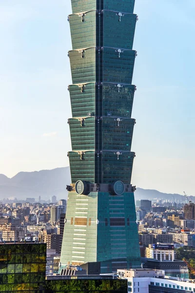 TAIPEI, TAIWAN - OCT 09, 2017: conhecido como o Taipei World Financi — Fotografia de Stock