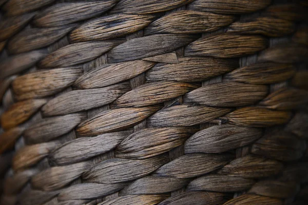 Detailní záběr řemeslné výrobky ratan — Stock fotografie