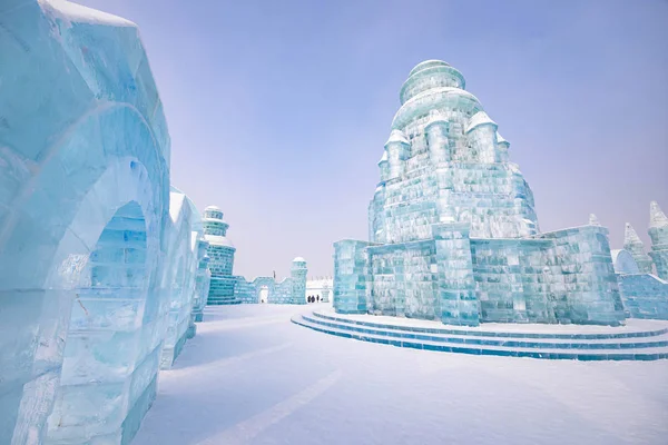 HARBIN, CHINE - 15 JAN 2020 : Harbin International Glace et neige — Photo