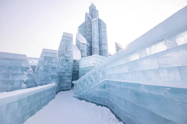 Harbin, Čína - 15. ledna 2020: Harbin International Ice and Snow — Stock fotografie