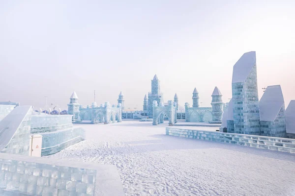 HARBIN, CHINE - 15 JAN 2020 : Harbin International Glace et neige — Photo