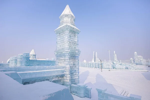 Harbin, china - 15. Januar 2020: harbin internationales eis und schnee — Stockfoto