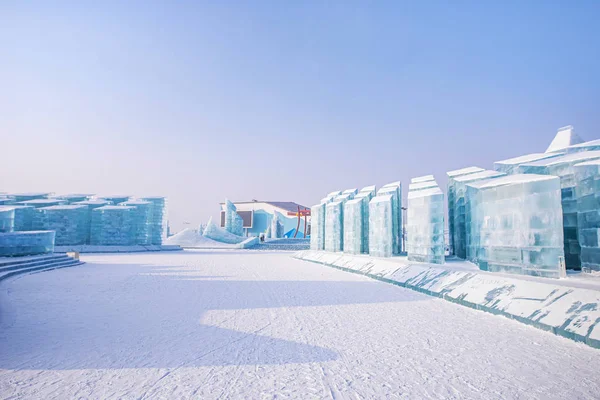 HARBIN, CHINE - 15 JAN 2020 : Harbin International Glace et neige — Photo