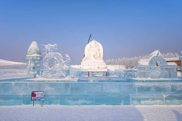 HARBIN, CHINA - JAN 15, 2020: Harbin International Ice and Snow — Stock Photo, Image