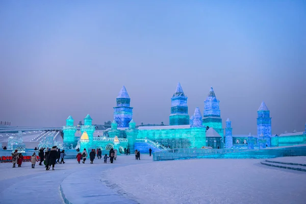 Harbin, Κίνα - Ιανουάριος 15, 2020: Harbin International Ice and Snow — Φωτογραφία Αρχείου