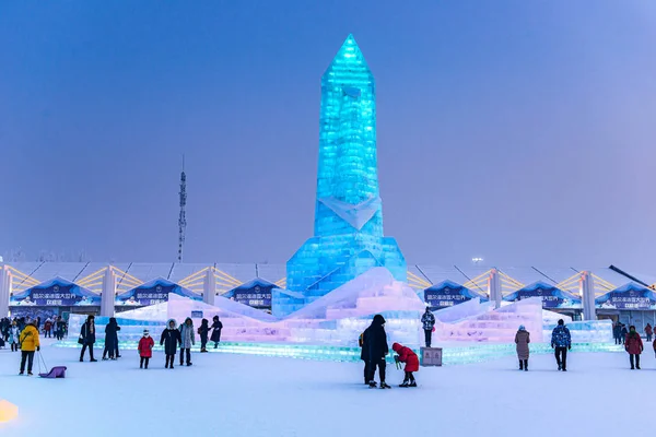 HARBIN, CHINA - JAN 15, 2020: Harbin International Ice and Snow — Stock Photo, Image