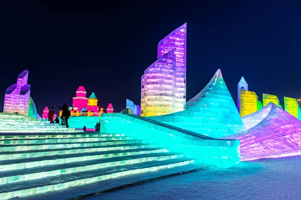 Harbin, China - 15 januari 2020: Harbin International Ice and Snow — Stockfoto