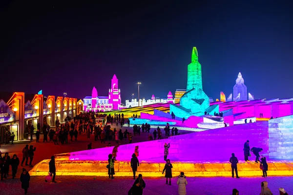 Harbin, Κίνα - Ιανουάριος 15, 2020: Harbin International Ice and Snow — Φωτογραφία Αρχείου