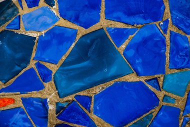 Mavi elementlerin mozaiği