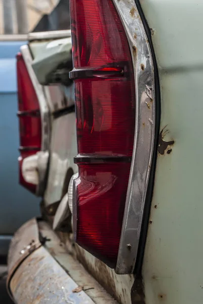Тормозные Огни Старого Автомобиля Крупным Планом — стоковое фото
