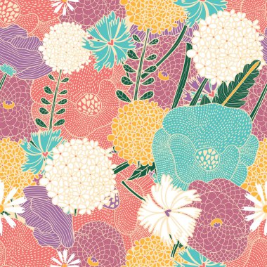 Kusursuz çiçek deseni 