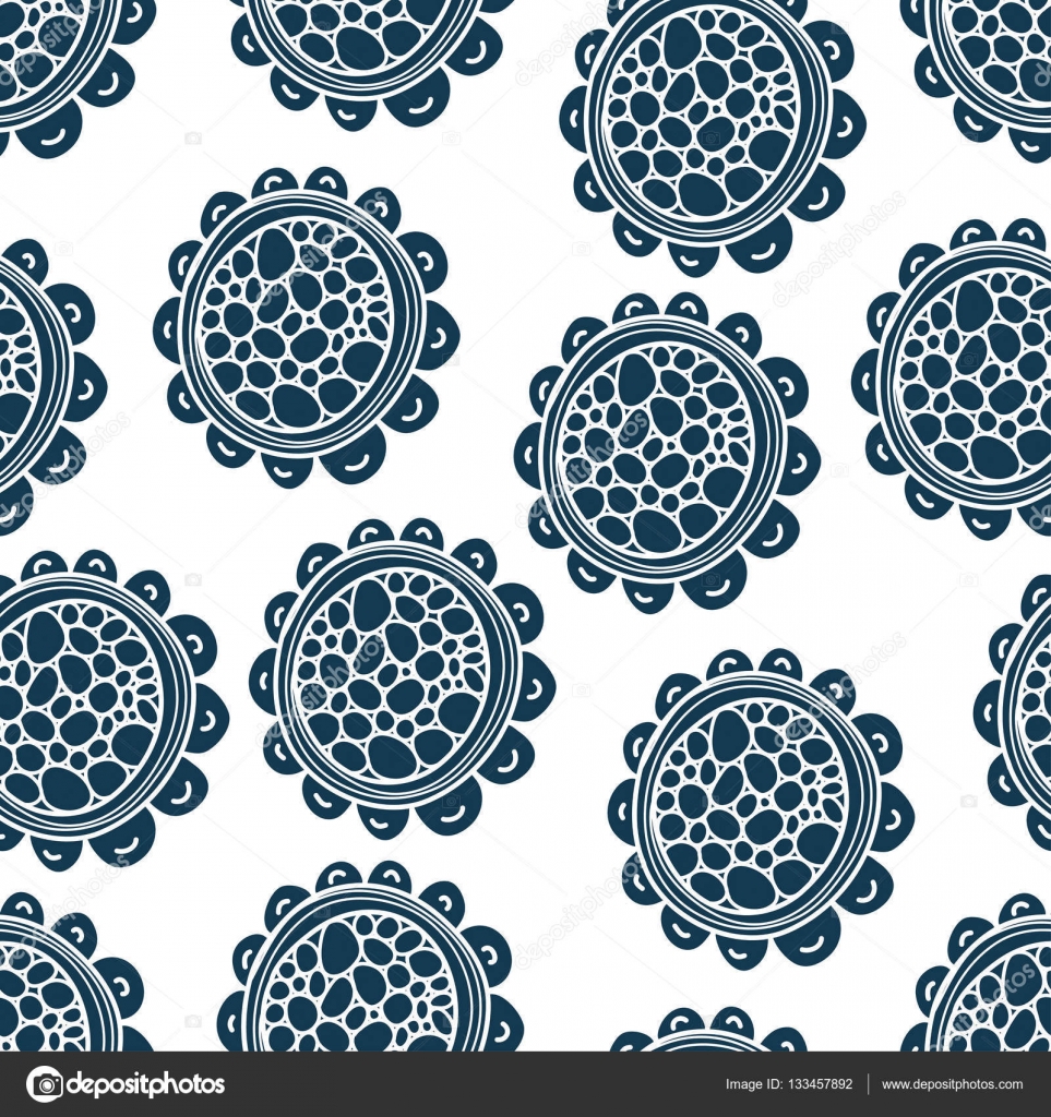 Fiori a pois — Vettoriale Stock