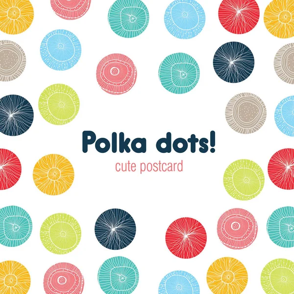 Ładny wzór. Polka dot. — Wektor stockowy