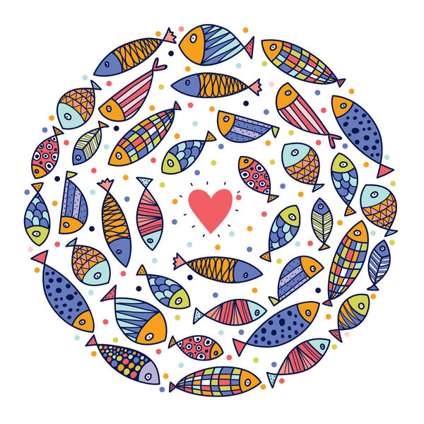 fish seamless pattern 