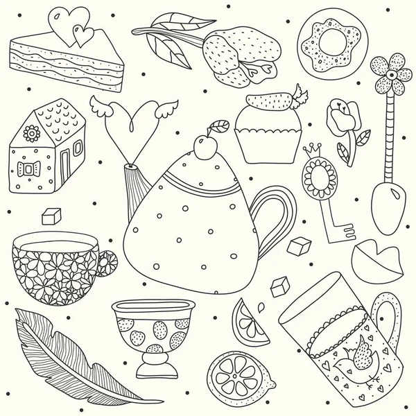 Комплект кухонной утвари — стоковый вектор