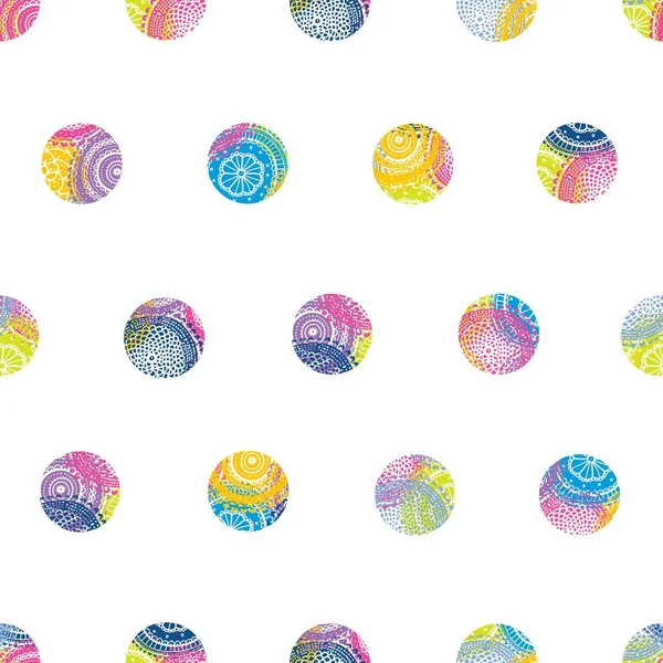 Abstract seamless pattern with circles — Stock Vector