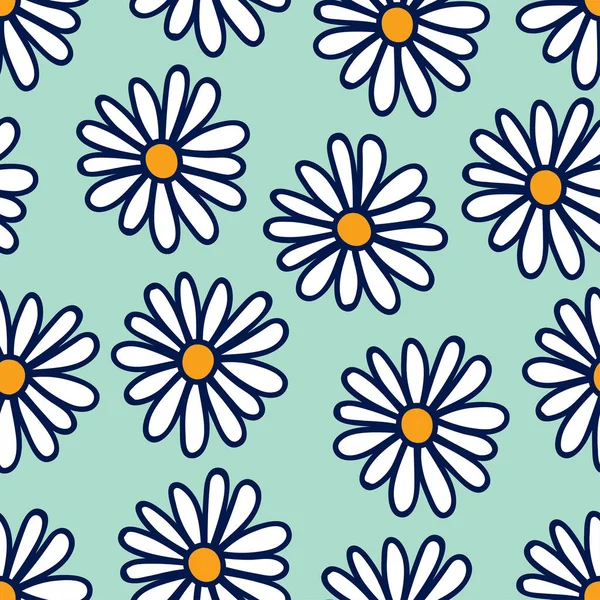 Floral naadloze achtergrond — Stockvector