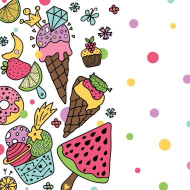 Dondurma Arkaplanı 