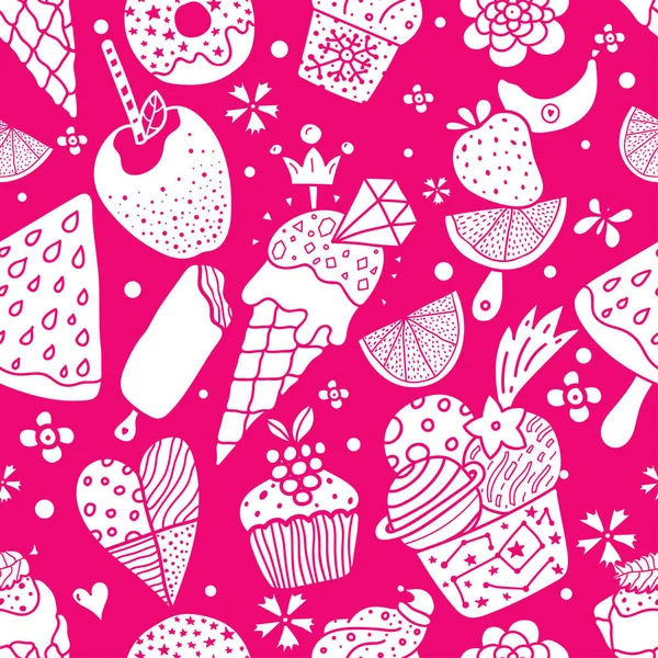 Ice cream background — Stock Vector