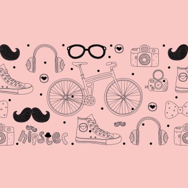 hipster kutsal kişilerin resmi Yazdır