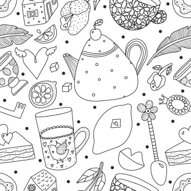 Mutfak eşyaları ile Seamless Modeli