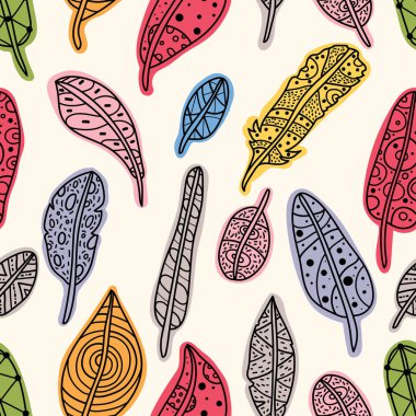 Yapraklı kusursuz desen