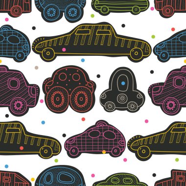 arabalar seamless modeli 