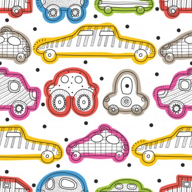 arabalar seamless modeli 