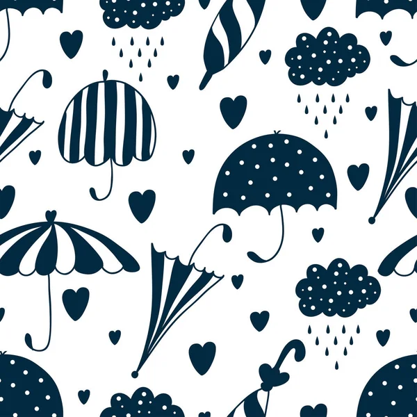 Paraplu naadloos patroon — Stockvector
