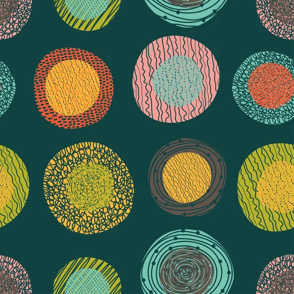 Circles seamless pattern — Stock Vector