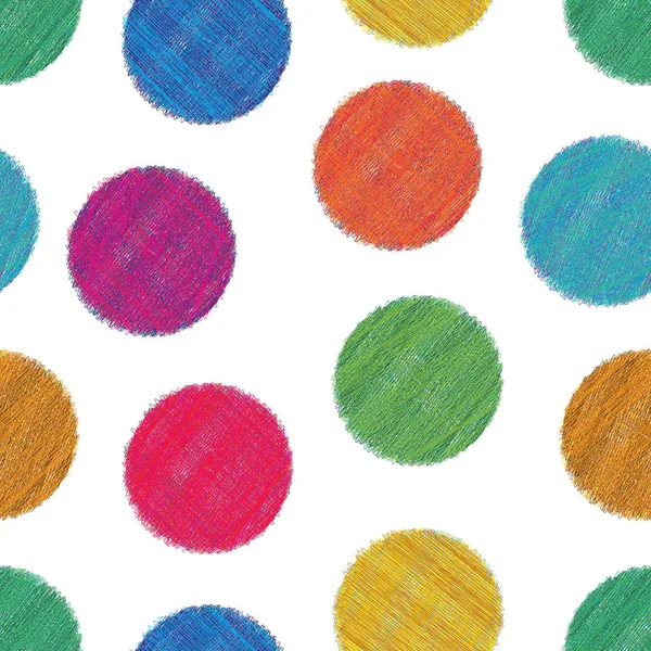 Cercles motif sans couture — Image vectorielle