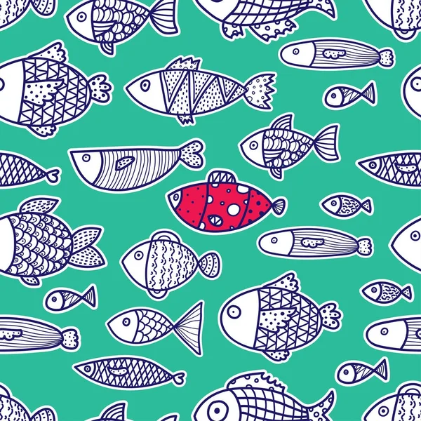 fish seamless pattern