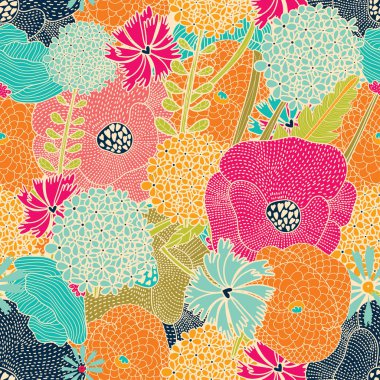 Bahçe rüyalar. Seamless modeli.