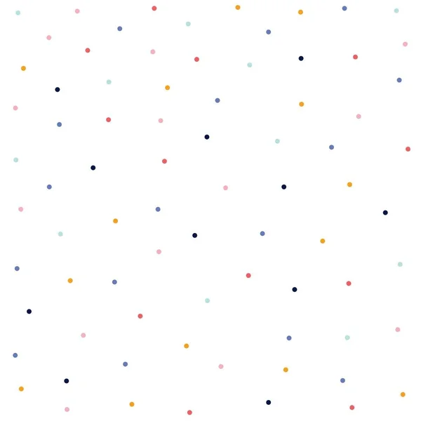 Seamless Pattern Polka Dot Fabric Wallpaper Vector — Stock Vector