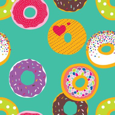 Tatlı çörek. Seamless modeli.