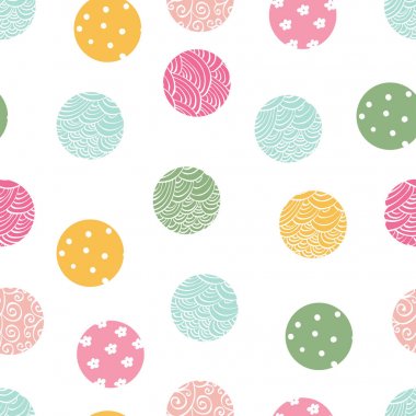 Şirin, pürüzsüz desen, benekli kumaş, duvar kağıdı, vektör..